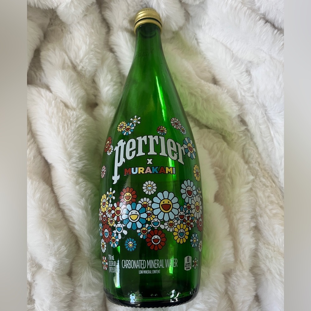 Murakami X Perrier 750 ml glass bottle collectible